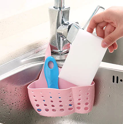 Adjustable Sponge Storage Basket for Sink Draining